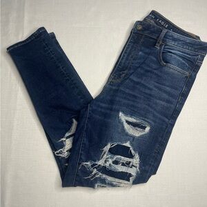 American Eagle Outfitters Super Hi-Rise Dark Wash Jegging (14)